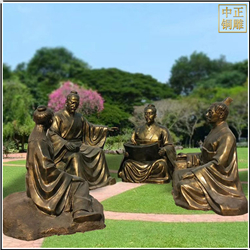 校園草坪孔子教學銅像擺件 校園草坪孔子教學銅像擺件
