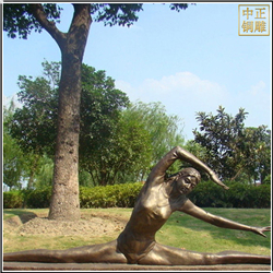 鑄銅少女運動雕塑 鑄銅少女運動雕塑