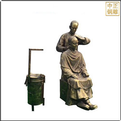 古代理發人物景觀雕塑 古代理發人物景觀雕塑