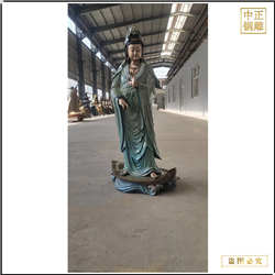 站像觀音菩薩銅佛像 站像觀音菩薩銅佛像