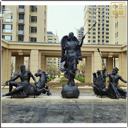 歐式小區人物銅雕塑 歐式小區人物銅雕塑