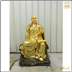 鑄造純銅十八羅漢佛像雕塑 鑄造純銅十八羅漢佛像雕塑