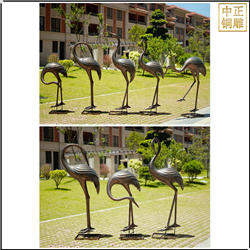 純銅仙鶴雕塑擺件 純銅仙鶴雕塑擺件