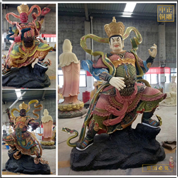 鑄銅關(guān)公 四大天王銅佛像定做