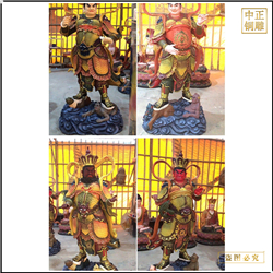 鑄銅關(guān)公 大型鑄銅四大天王銅佛像