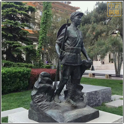 鑄銅關(guān)公 小區(qū)守門(mén)人人物銅雕塑