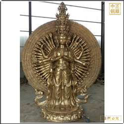 鑄銅關(guān)公 站像千手觀音菩薩像鑄造