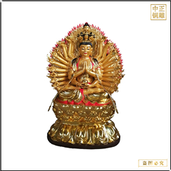 鑄銅關(guān)公 鑄銅立式千手觀音佛像雕塑