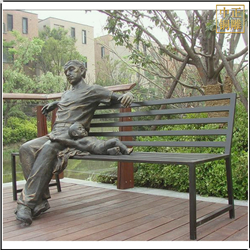 鑄銅關(guān)公 小區(qū)休息人物銅雕塑