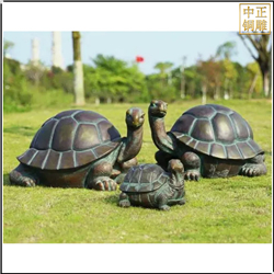 鑄銅關公 小烏龜動物雕塑景觀雕塑