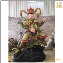 鑄銅關(guān)公 定制四大天王銅佛像廠家