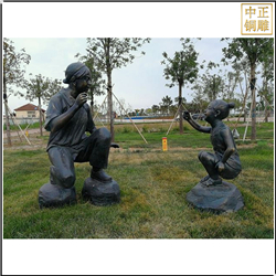 鑄銅關(guān)公 園林人物景觀雕塑