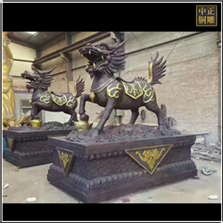 鑄銅關(guān)公 景觀銅獬豸動(dòng)物雕塑