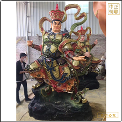 鑄銅關(guān)公 站像1.6米四大天王佛像圖片