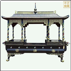 鑄銅關(guān)公 大型寺廟門口香爐定制