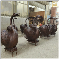 鑄銅關(guān)公 大型噴水銅天鵝雕塑