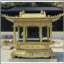 黃色銅香爐定制 黃色銅香爐定制