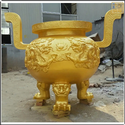 黃銅圓形銅香爐定制 黃銅圓形銅香爐定制