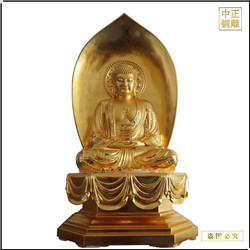 鑄銅關公 定制彩繪釋迦牟尼佛銅像