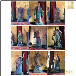 鑄銅關(guān)公 1.8米十八羅漢銅佛像