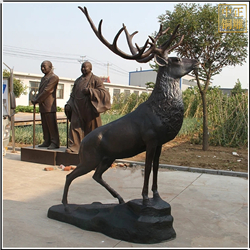 1.8米銅鹿雕塑鑄造 1.8米銅鹿雕塑鑄造