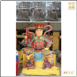 鑄銅大型四大天王發現雕塑