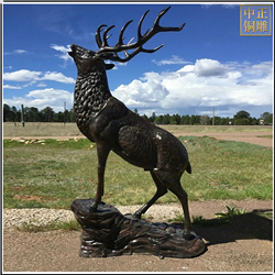 大型銅鹿雕塑擺件