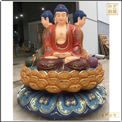 鑄銅關(guān)公 寺廟釋迦牟尼佛銅佛像圖片
