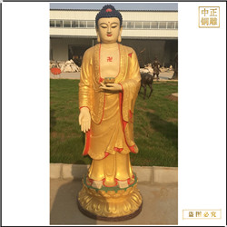 站像釋迦牟尼佛銅雕像 站像釋迦牟尼佛銅雕像