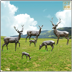 鑄銅關公 群鹿雕塑鑄造價格