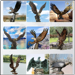 鑄銅關公 老鷹銅雕塑鑄造廠家