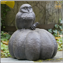 鑄銅關(guān)公 室外貓頭鷹銅雕塑