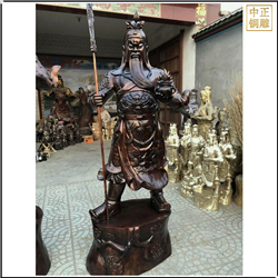 1.4米純銅關(guān)公雕塑 1.4米純銅關(guān)公雕塑