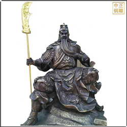 1.6米純銅關(guān)公像鑄造 1.6米純銅關(guān)公像鑄造