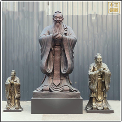 鑄銅關(guān)公 定做孔子銅雕塑鑄造廠