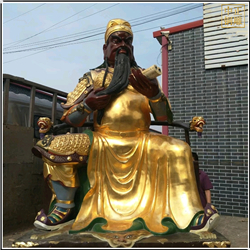 鑄銅關公 大型室外夜讀春秋關公銅雕像