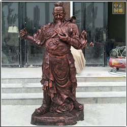 鑄銅關(guān)公 關(guān)公站像雕塑