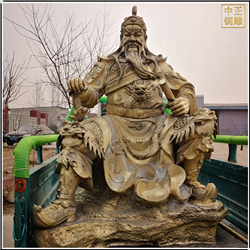 鑄銅關(guān)公 關(guān)公坐像雕塑圖片