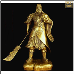 鑄銅關(guān)公 手托元寶大型關(guān)公雕塑
