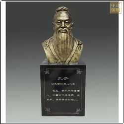 鑄銅關(guān)公 小型孔子半身像銅雕塑