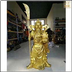 鑄銅關公 貼金關公雕塑價格