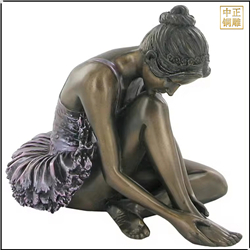 鑄銅關(guān)公 芭蕾舞女孩銅雕塑