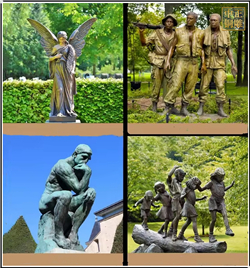 鑄銅關公 各種園林人物銅雕塑