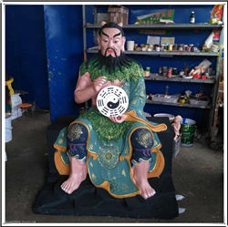 彩繪伏羲雕塑 彩繪伏羲雕塑