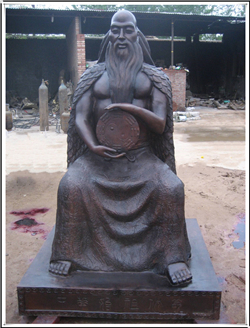 伏羲銅雕塑 伏羲銅雕塑