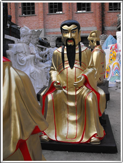 貼金伏羲銅像 貼金伏羲銅像