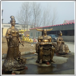 女媧伏羲銅雕塑 女媧伏羲銅雕塑