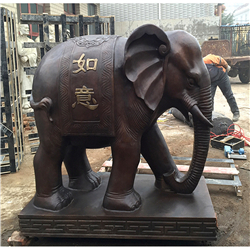清代銅大象 清代銅大象