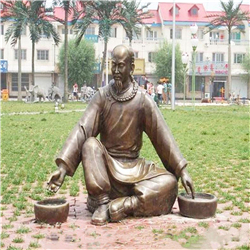中醫抓藥雕塑 中醫抓藥雕塑